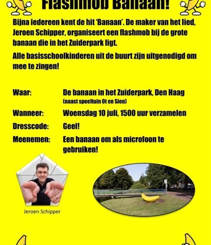 Banaan flashmob Jeroen Schipper