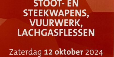 Inleveren slag- stoot-steekwapens, vuurwerk en lachgasflessen